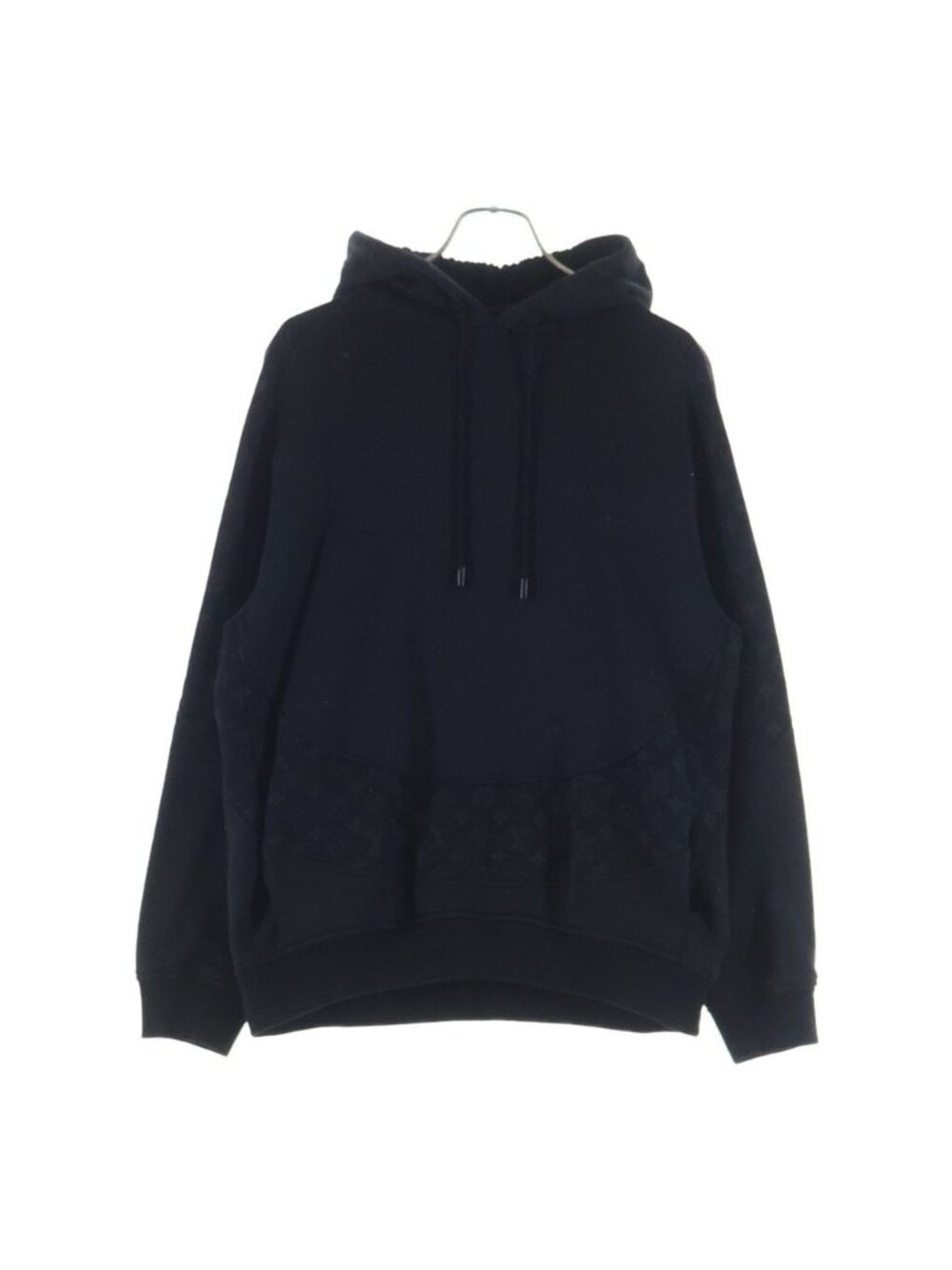 Louis Vuitton Monogram Kuru Di Hoodie Pullover Logo Cotton Black